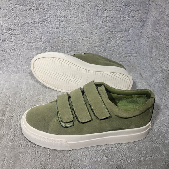 Vince Sunnyside Women's Size 6.5 Fern Green Suede Multi Strap Fashion Sneakers - Picture 4 of 10